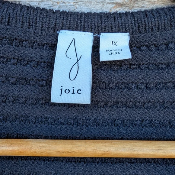 Joie Black Button-Up Knit Sweater Vest - Size 1X - Picture 3 of 5